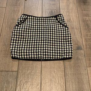 Houndstooth Mini Skirt